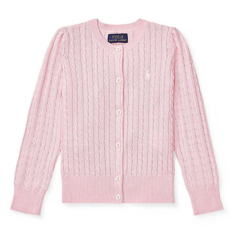 Ralph Lauren Mini-Cable Cotton Cardigan 3-6 image number 0